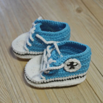 Crochet baby handmade shoes