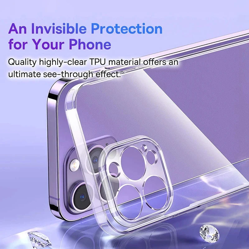 Baseus Clear Case for iPhone 15 Pro 14 13 12 11 Pro Max
